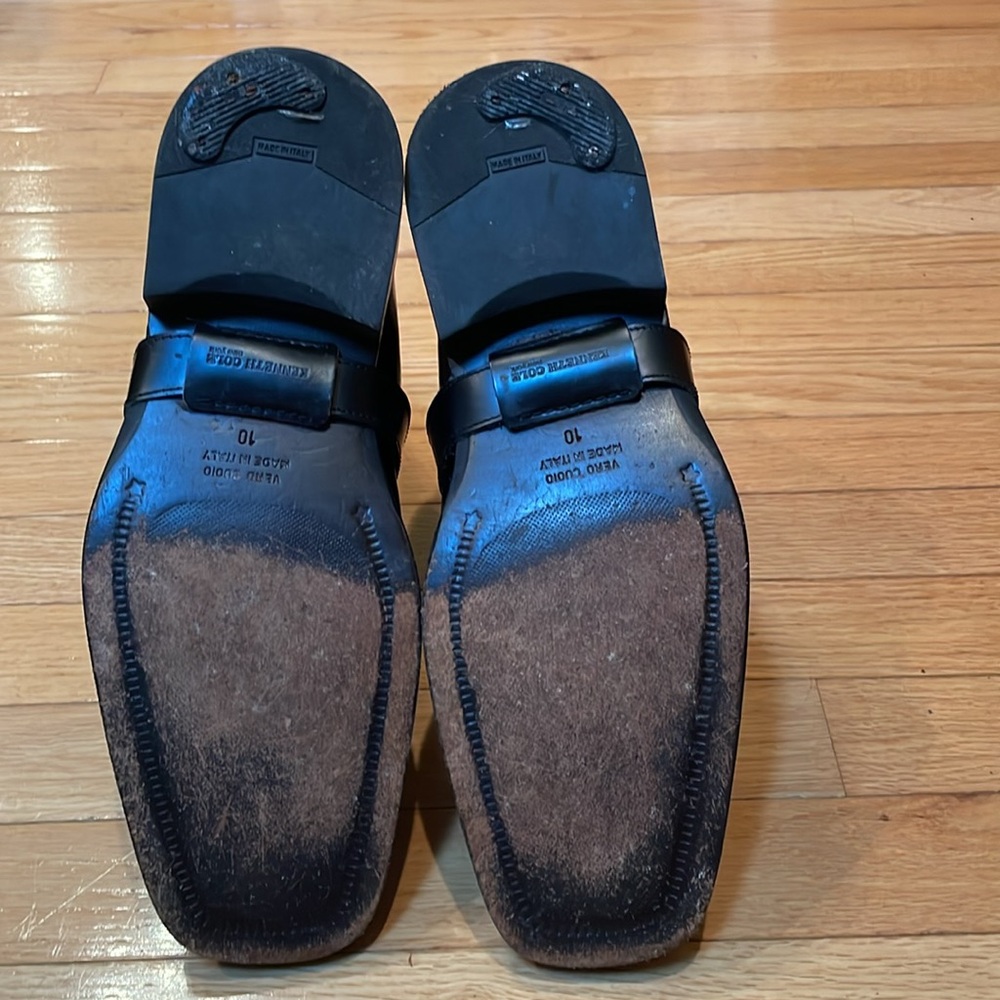 Kenneth Cole Itailian Men’s black leather boots - Picture 10 of 15